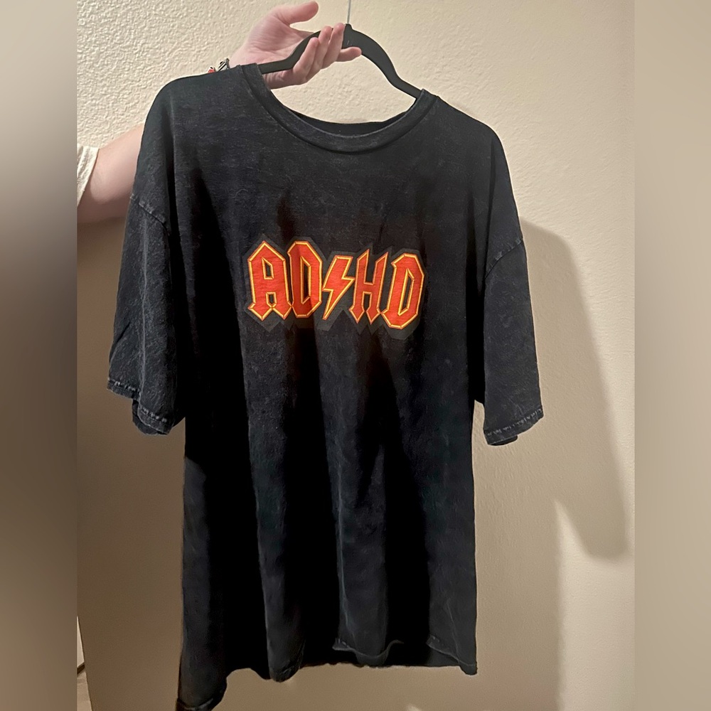 ADHD - AC/DC PARODY T-SHIRT